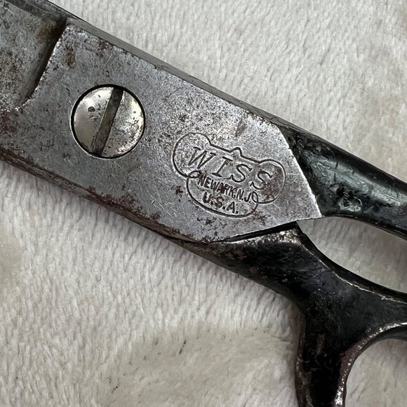 Vintage Wiss Long Scissors Inlaid Steelforged Shears No 82 - Picture 3 of 7
